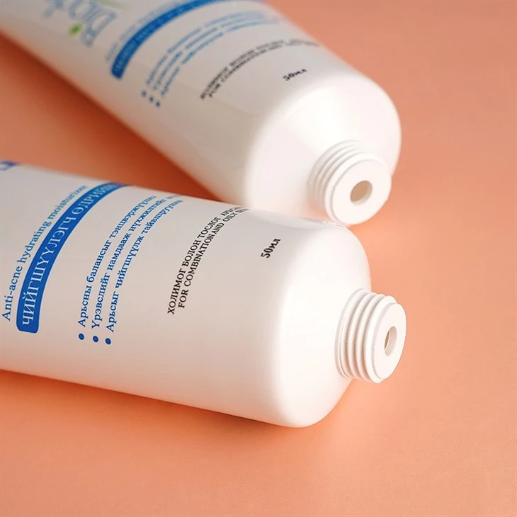 D22 Cream Container Hand Cream Packaging Sunscreen Tube Cosmetic Plastic Packaging Tube With Flip Top Cover